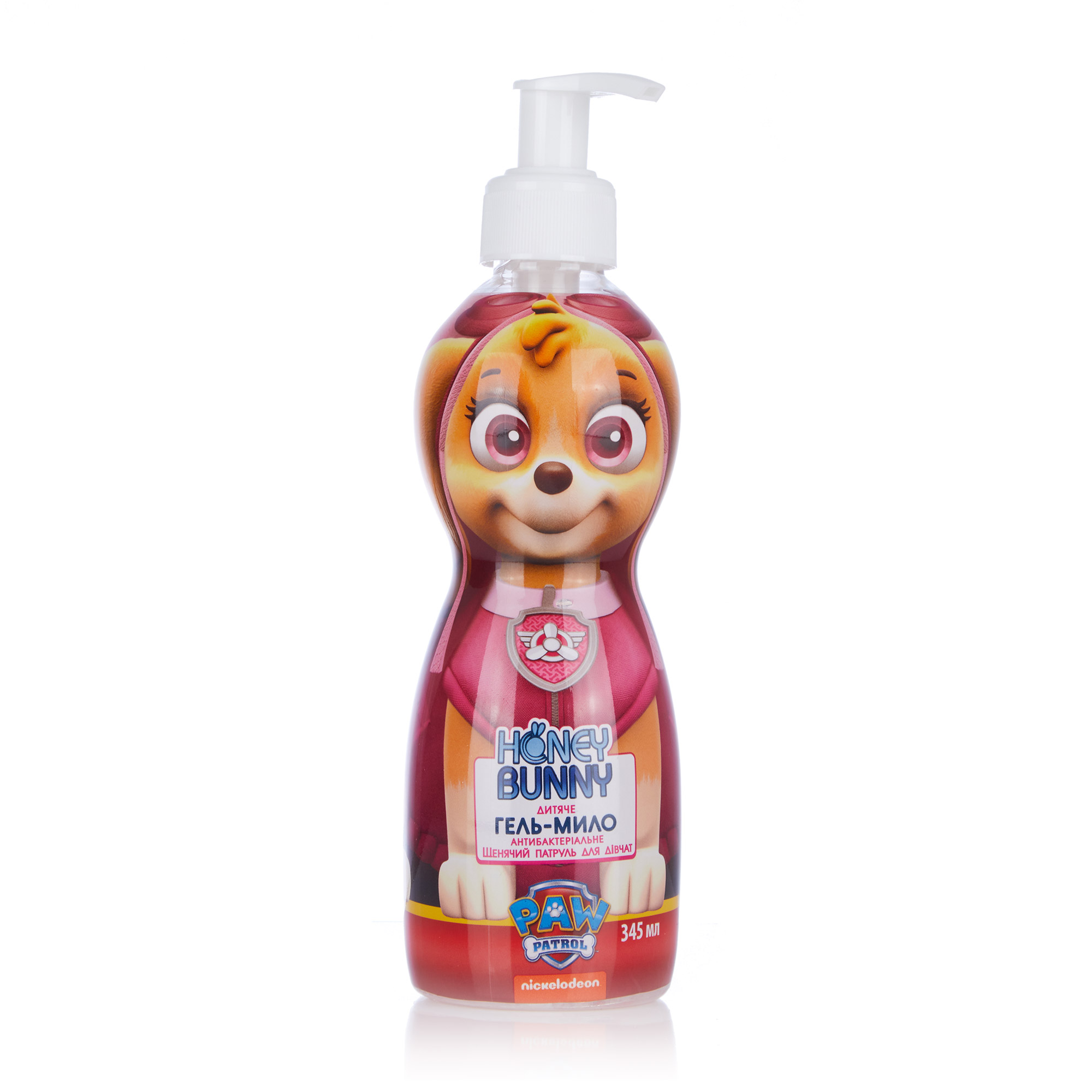 Дитяче гель-мило Honey Bunny Щенячий патруль, для дівчат, антибактеріальне, 345 мл